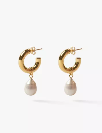 copy of Asterales Pearl Drop Gold Earrings