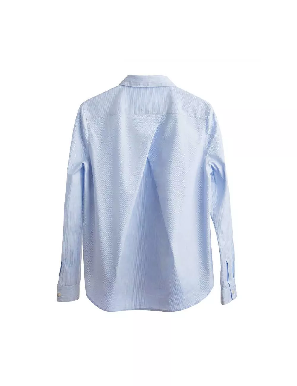 Poplin Pleat-Back Shirt