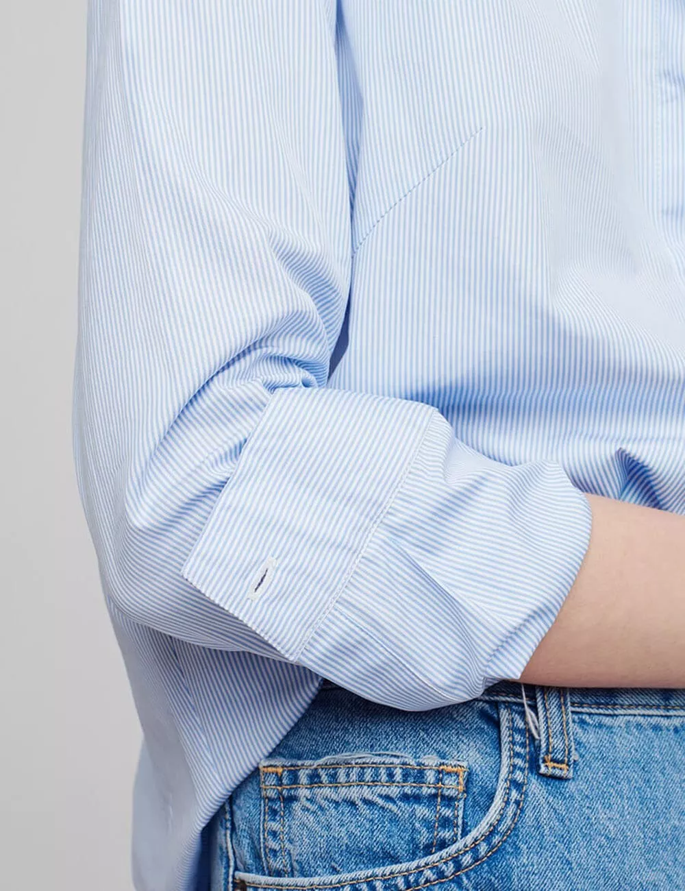 Poplin Pleat-Back Shirt Wind Jacket Free delivery