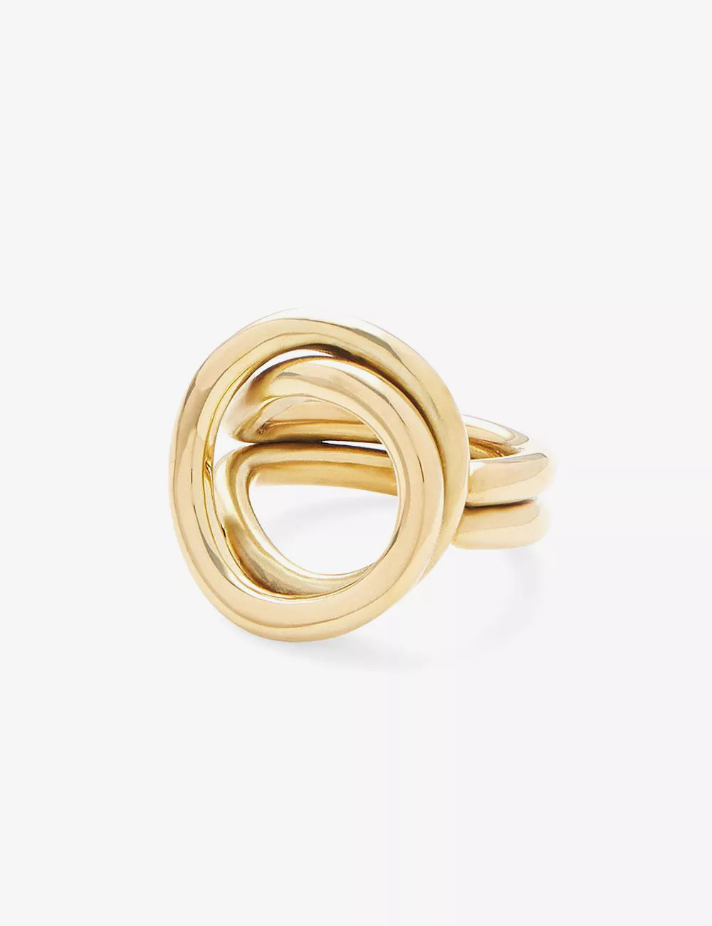 Ripple Statement Gold Plated Ring