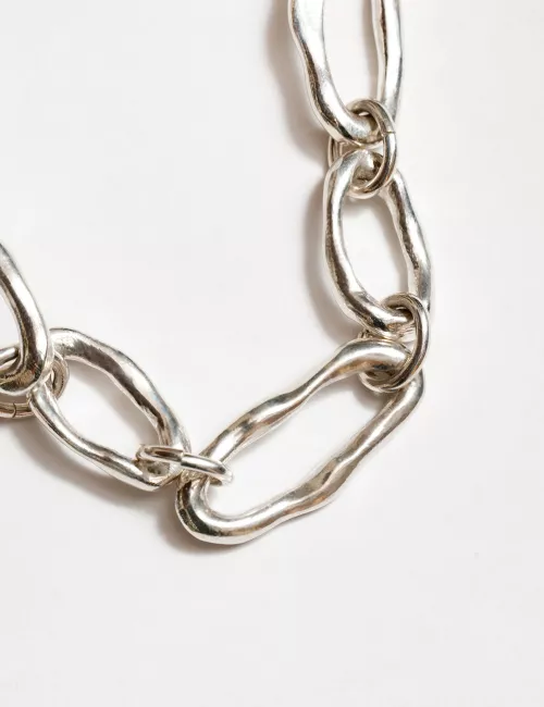 Classic Chain Link  Silver Bracelet