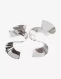 Twisted Hook Silver Plated Earrings