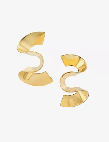 Twisted Hook Silver Plated Earrings