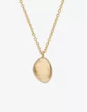 Eclipse Pendant Yellow Gold Necklace