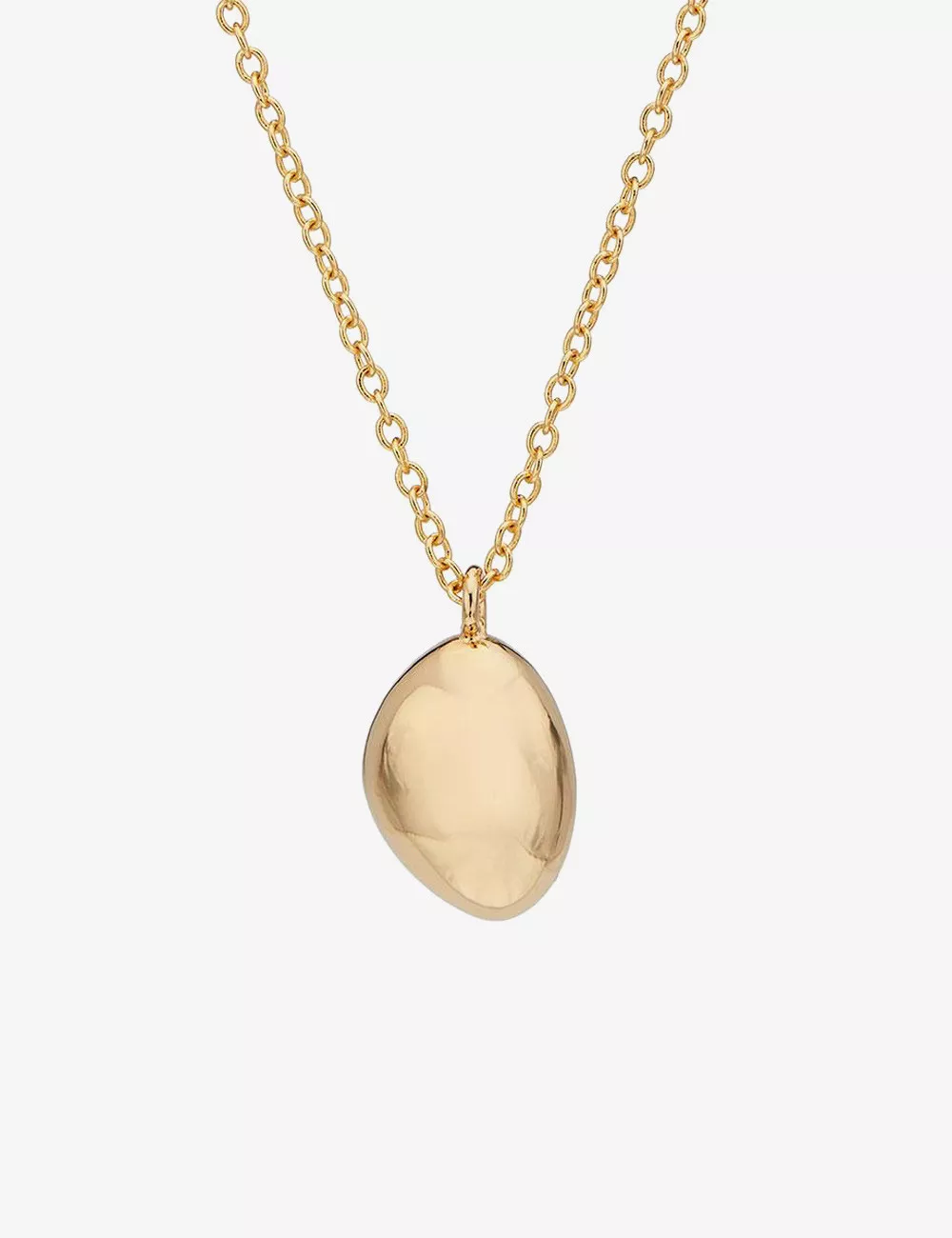 Eclipse Pendant Yellow Gold Necklace