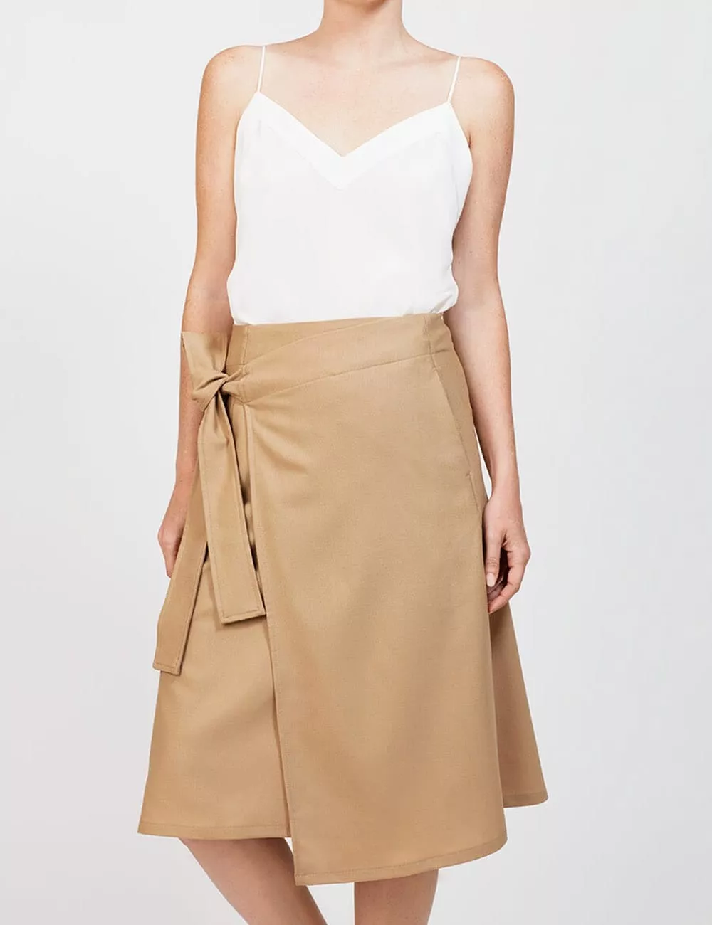 Wrap Skirt Knee Dresses Delivered Sassy Look