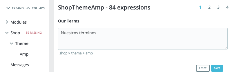 Prestashop AMP module translation